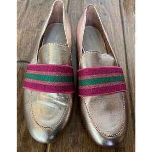 Kenneth Cole Walden Flat Slip on Women's SIZE 6 Silver/multicolored